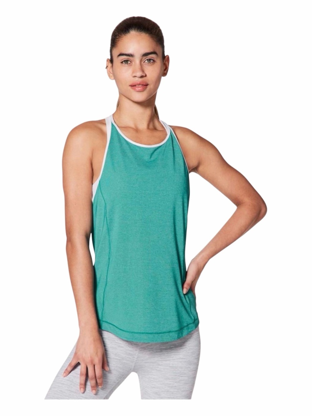 lululemon athletica Teal Tank “Time To Sweat”